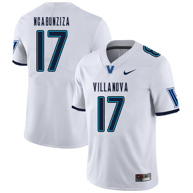Men #17 Irene Ngabonziza Villanova Wildcats College Football Jerseys Sale-White